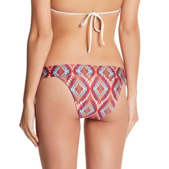 ❤️5/$15💚 Vix Geo Boho Tropical Print Bikini Bottom - Picture 2 of 5